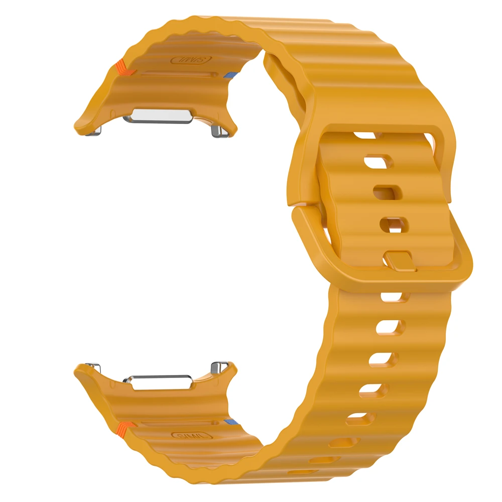 삼성 갤럭시 시계 용 실리콘 스트랩 울트라 47mm 스마트 시계 밴드 웨이브 스타일 스포츠 시계 밴드 액세서리