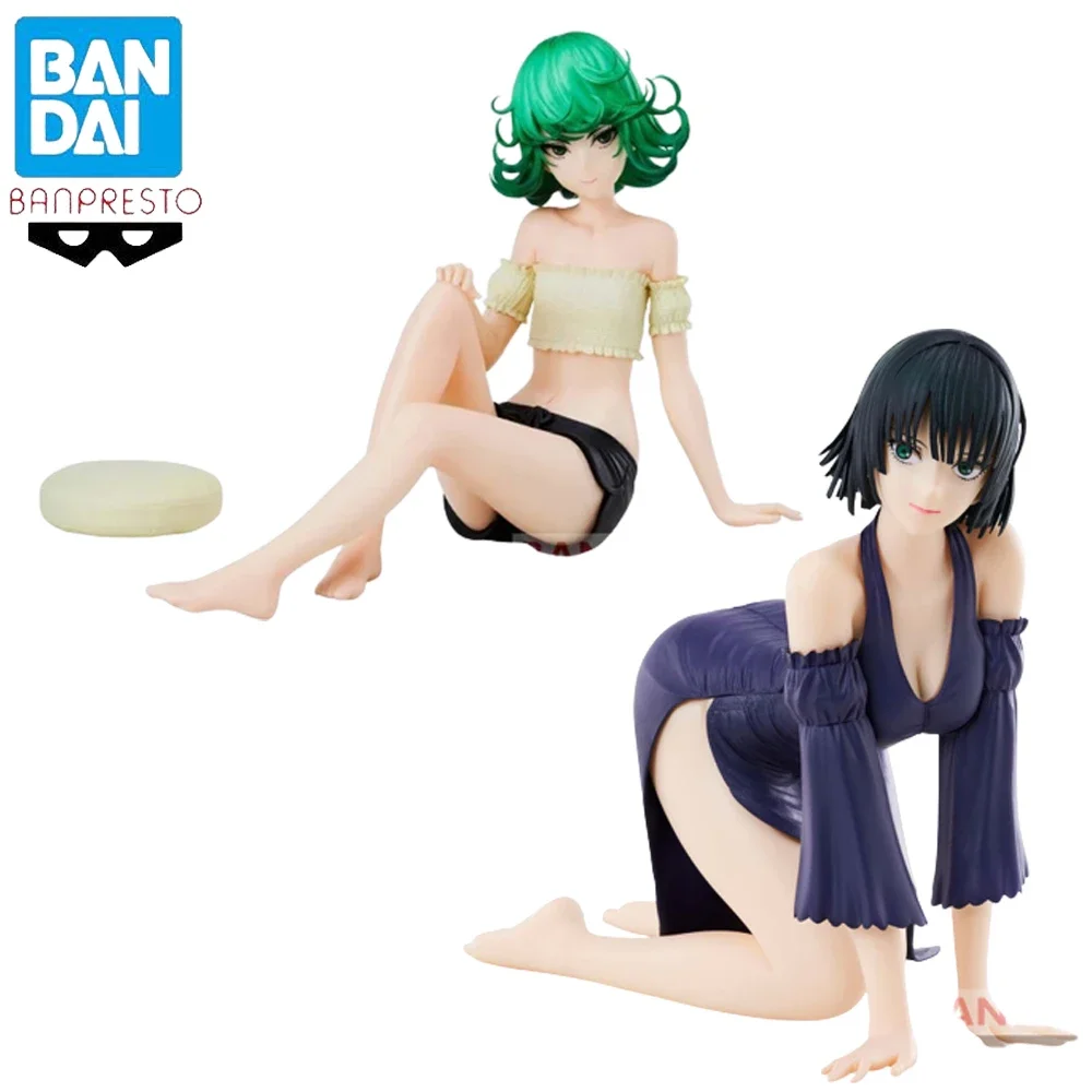 In Stock Original Banpresto Relax time One Punch Man Tatsumaki Fubuki Figure Anime Genuine Collectible Boxed Model Doll Toy Gift