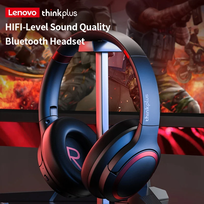 100% Original Lenovo TH40 HIFI Sound Quality Smart Noise Cancelling Stereo Wireless Bluetooth Earphones Sports Headphones