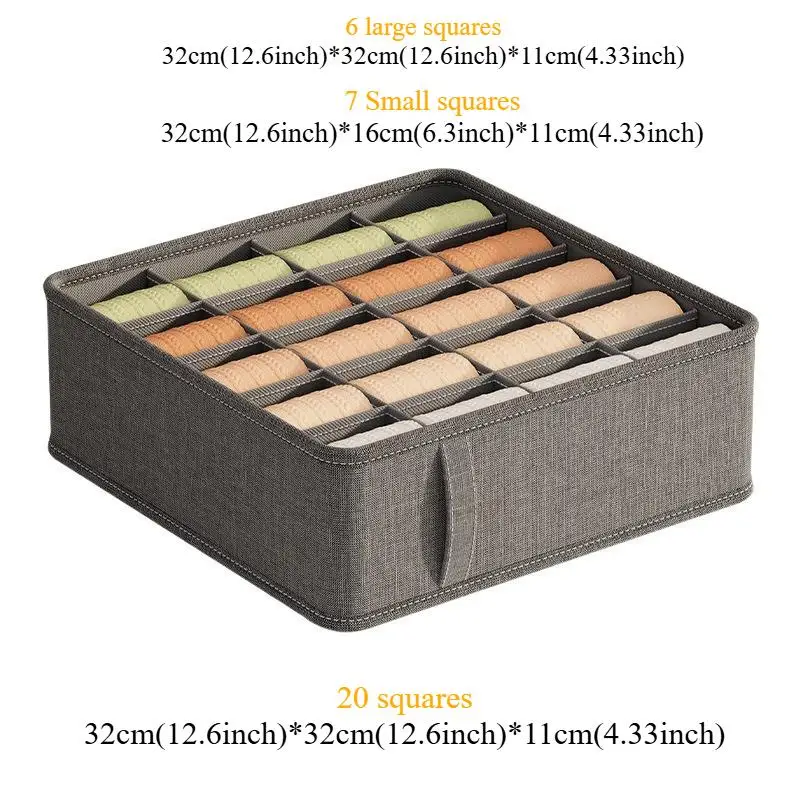 20/6/7 Grids Cation PP Sock Bra Pants Simplicity Organizers Of Cabinets And Drawers Home Sorting Boxes Storage Organizer Box