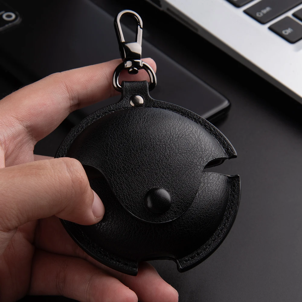 حافظة جلدية فاخرة لسماعات الأذن لهاتف هواوي FreeBuds 7i غطاء سماعة لاسلكية تعمل بالبلوتوث غطاء مقاوم للخدش مع خطاف