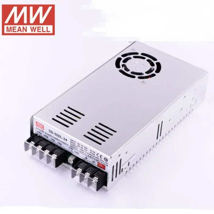 Taiwan Mingwei DC-DC Power Converter SD-500L-24 500W 19~ 72V To 24V21A DC