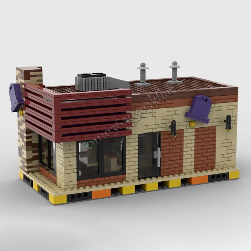 Vendita calda 1184 PCS MOC Moderno Taco Campana Modulare Building Block Architettura Modello Display Giocattoli Per Adulti Bambini Regali di Montaggio