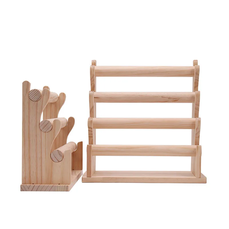 Wooden Display Jewelry Accessory Stand, Bracelet Scrunchie Holder Display for Store, Showcase and Home