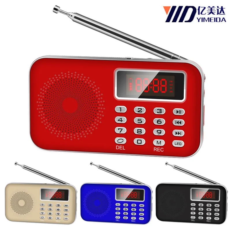 

Subwoofer Y-619 High-quality Mini Portable Card Speaker Radio Support TF with AUX Input Hole for Elderly