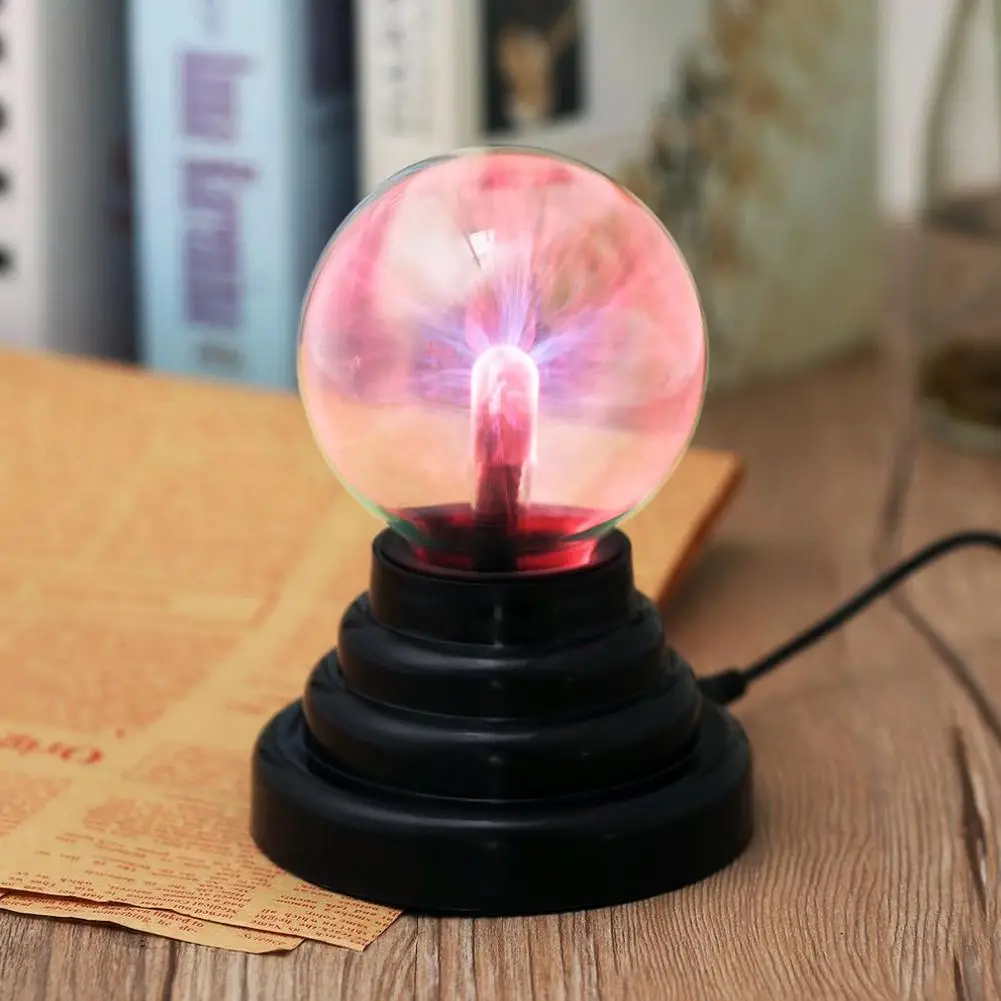 USB Plasma Ball Lampe Elektrische Ionen Licht Neuheit Dekor Atmosphäre Lampe Home Party Büro Kreative Wissenschaft Spielzeug Visuelle Wirkung Licht