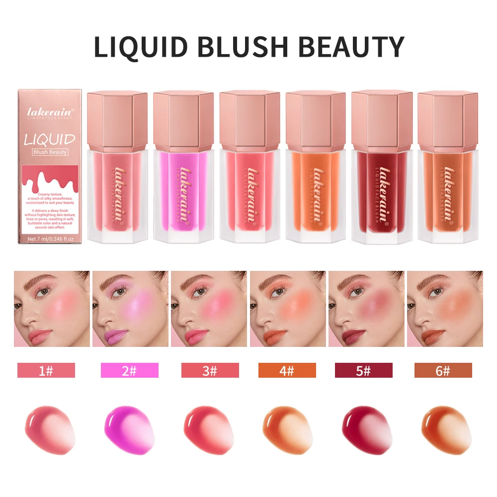 Color Bloom Velvet Liquid Blush - Hydrating & Long-Lasting - Intense Color with Soft Pinch Effect - Natural Buildable Coverage f