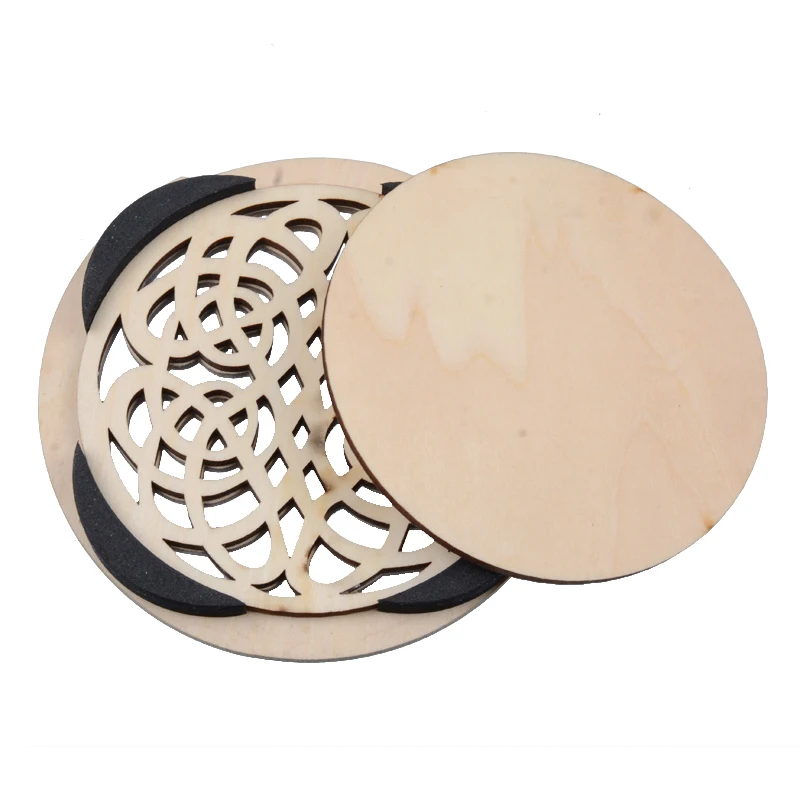

Guitar Hole Cover Premium Wood Sound Hole Feedback Control Exquisite Pattern Durable Acoustic Guitar Accessory Instrument Part