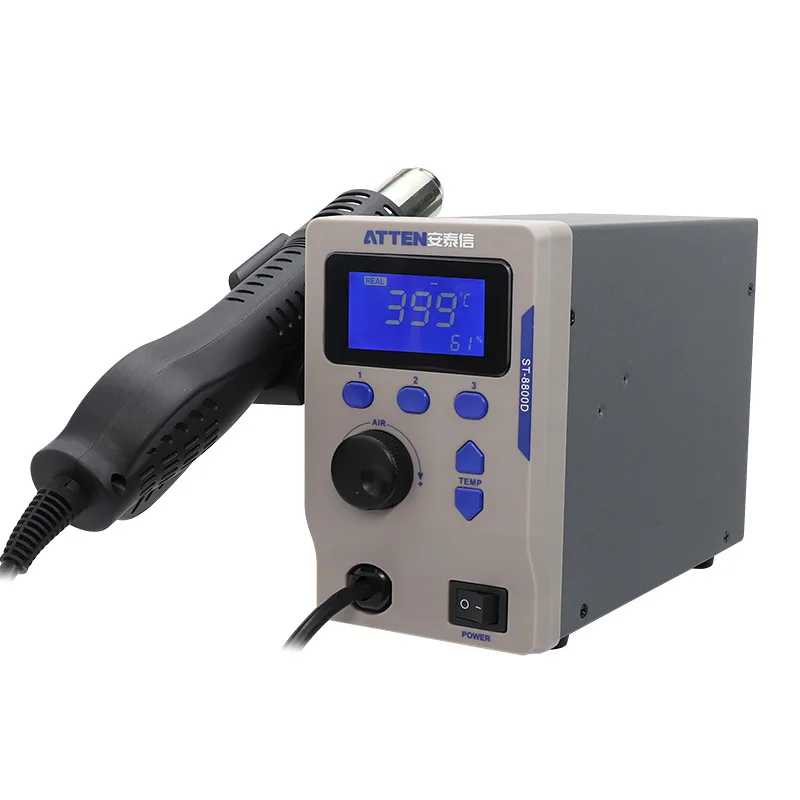 Hot Air Welding Machine, High-power Adjustable Temperature Digital Display Maintenance, Constant Temperature ST-8800D