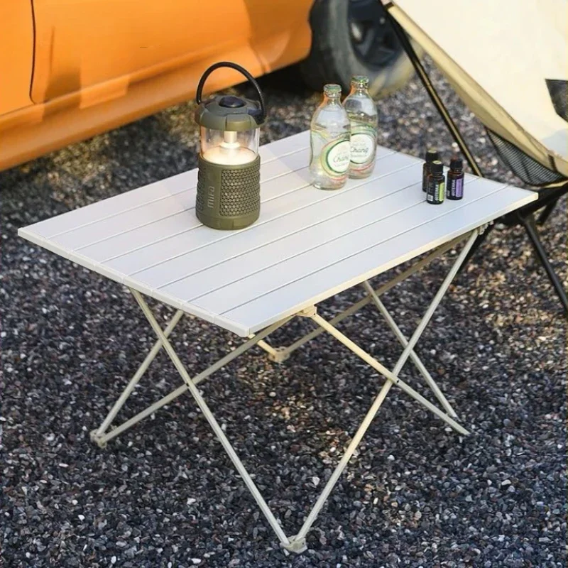 Camping Folding Table, Portable Picnic Table, Patio Party, BBQ, Ultralight Aluminum Table