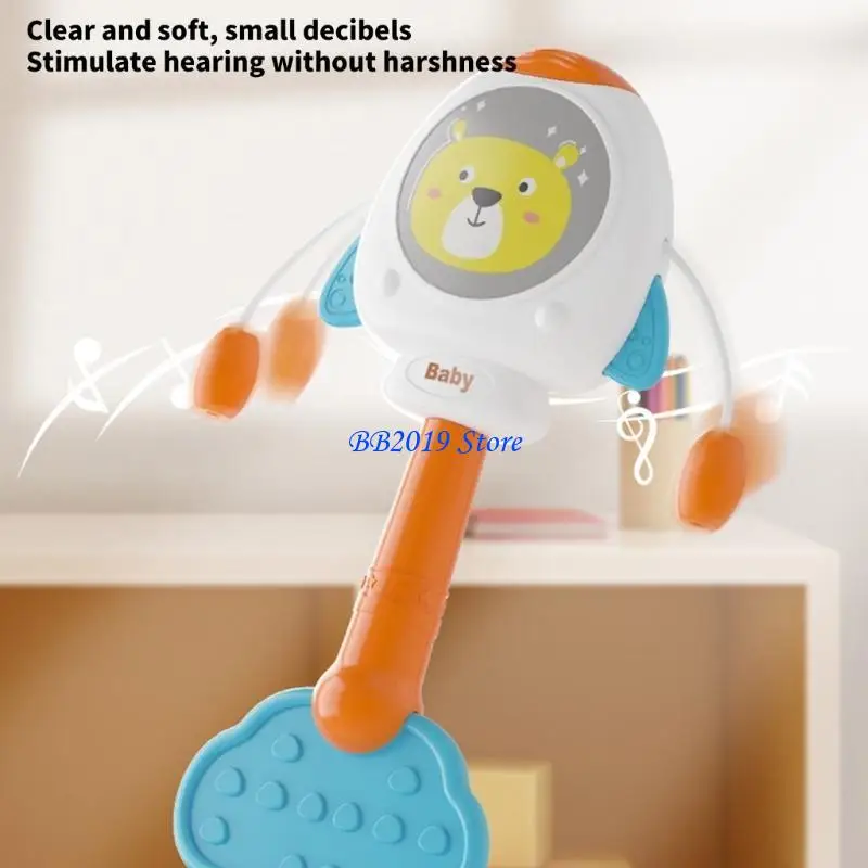 

Q0KB Infant Toy Rattle Animal Shaker Baby Shaker for 0-12 Month Baby Sensory Toy