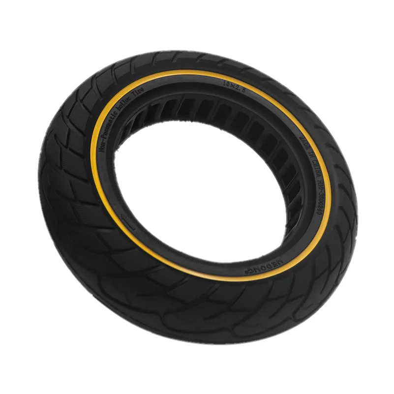 

Цельнолитые шины 10x2.50, 10-дюймовые высокоэластичные резиновые шины для электросамокатов, устойчивые к проколам и износу