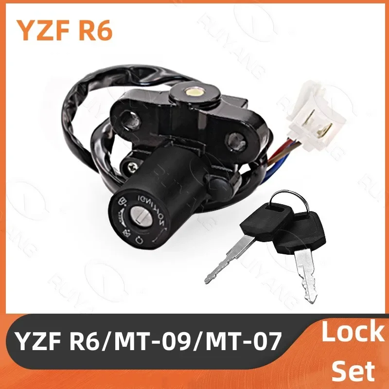 

For Yamaha MT09 MT-07 YZF R6 YZFR6 YZF-R6 MT-09 MT07 fuel tank ignition lock key set for motorcycle