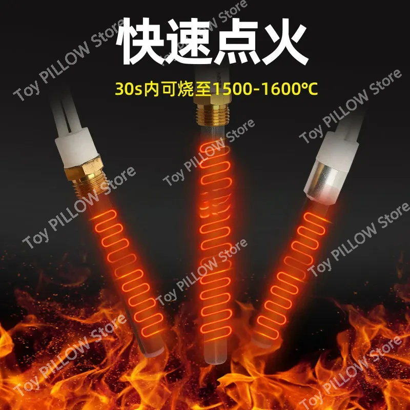 Wood Pellet Oven Fire Rod High Temperature Dry Burning Ceramic Heating Tube Igniter Thread M16*1.5