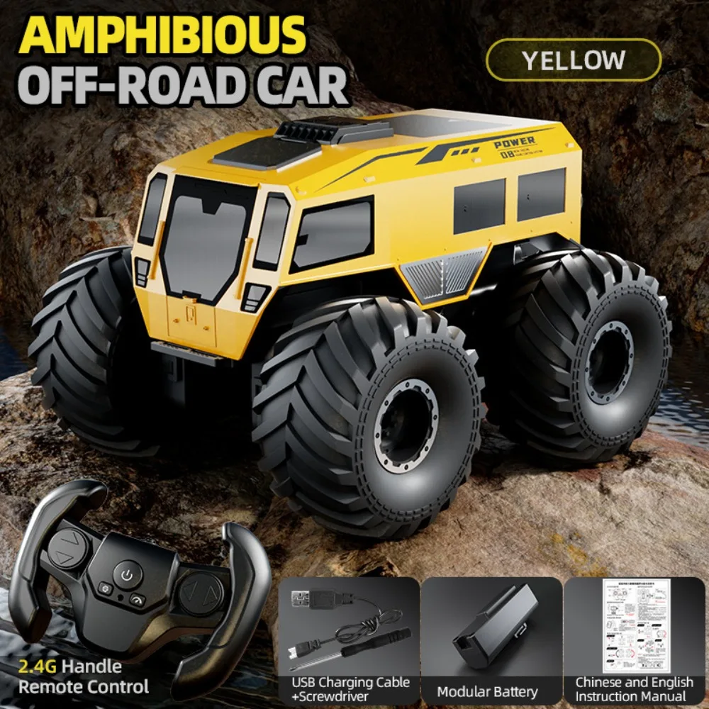 JHD 2025 Nieuwe JJRC Q210 2.4G 4WD RC Auto Afstandsbediening Auto Vierwielaandrijving All Terrain Apv Rc Amfibische Speelgoedauto