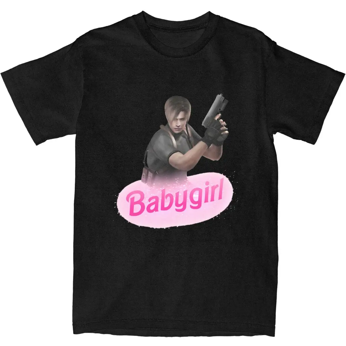 Oversized T Shirt Leon Kennedy Babygirl 100 Cotton T Shirts Cool Fashion Fashion Tee Shirt for Mens Summer Y2K Short Sleeve Tees