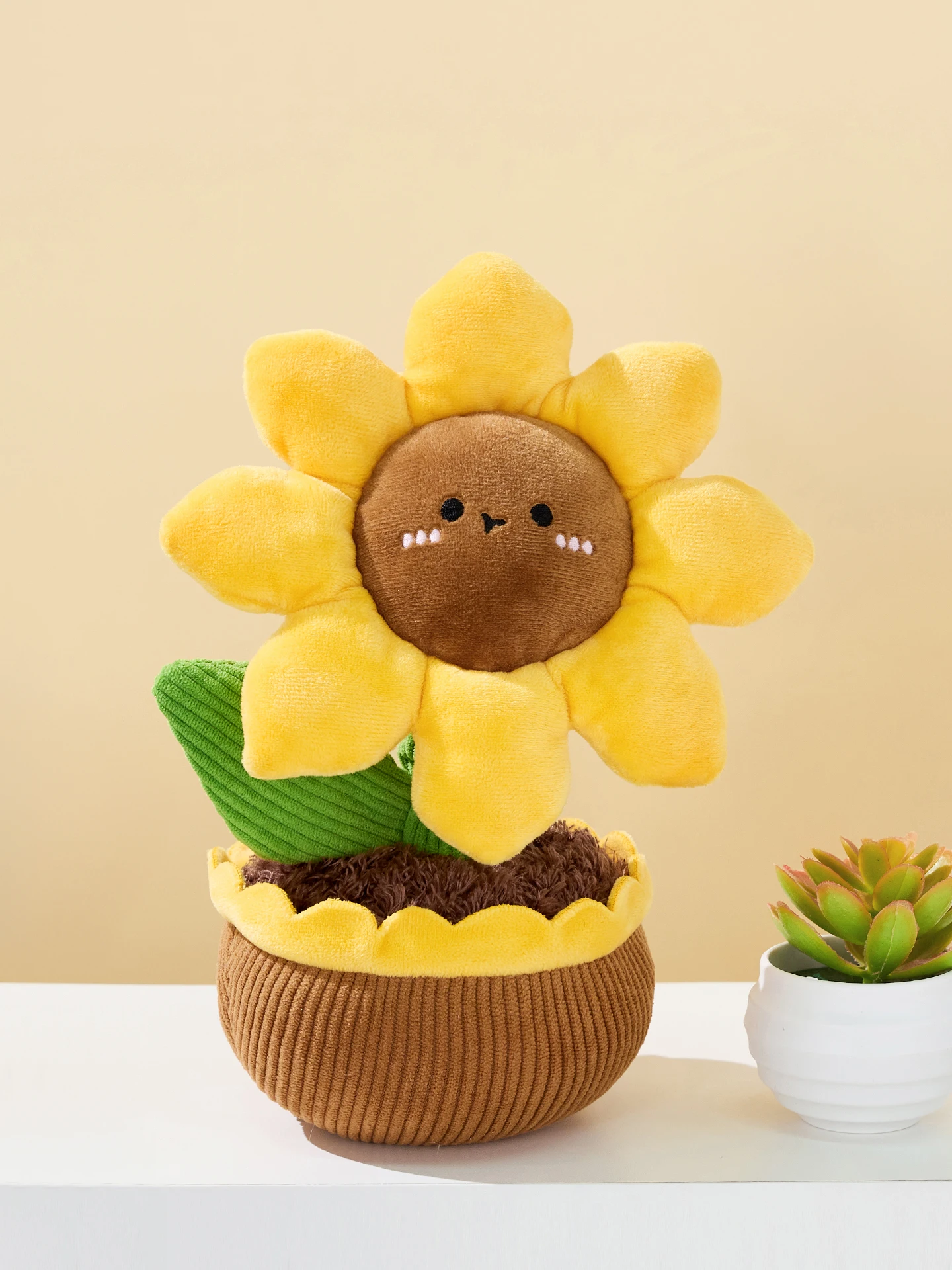 MINISO Girasole Bambola in vaso Peluche Rosa Bambola Ornamento da tavolo Regalo