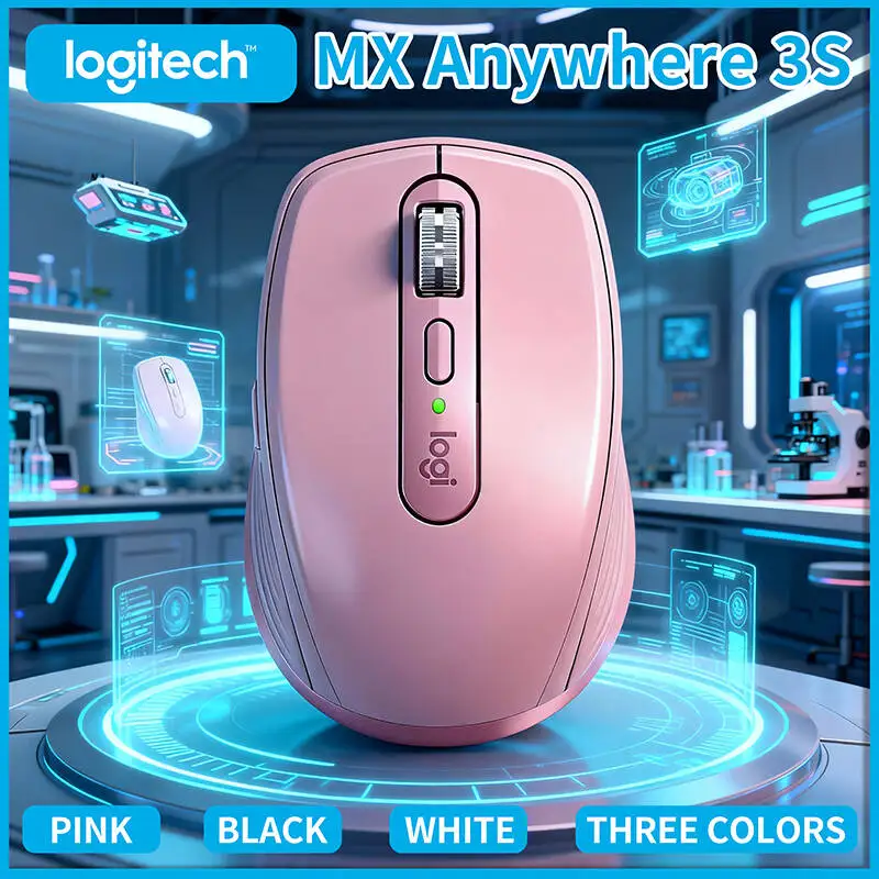

Мышь Logitech MX Anywhere 3S Creator — 8000 точек на дюйм, Bluetooth с 3 устройствами, колесо MagSpeed, быстрая зарядка USB-C, использование офисных геймеров
