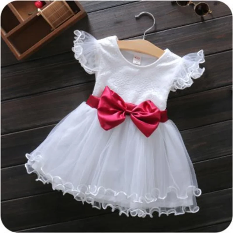 

Girls dress children 0-2Years mesh tulle baby clothes elegant wedding birthday children Christmas party princess costume