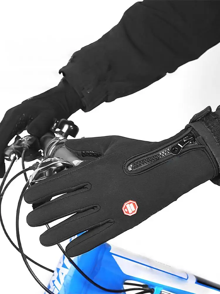 AliExpress USB Rechargeable Heating Thermal Gloves Touch Screen Gloves Windproof Heated Gloves Anti-Slip Glove for Women Men