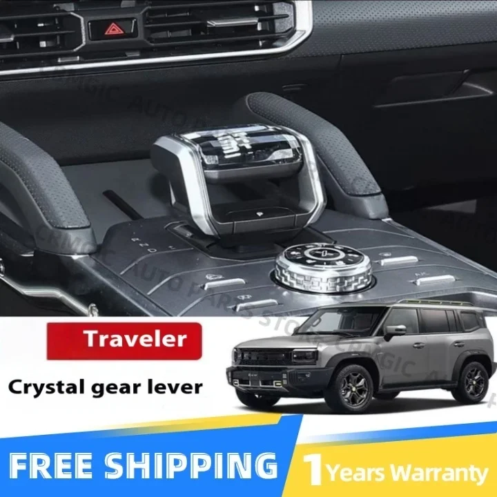 

Crystal Gear Lever For Chery Jetour Traveler T2 Modification Gear Lever Decoration Interior Accessories With Light Shift Head