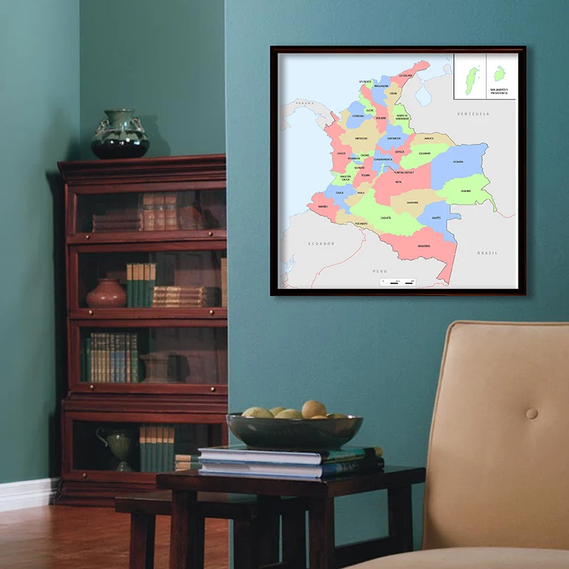 geography-education-toolspanish-colombian-maptourism-toolsunframed-prints-and-pictures-home-decor-wall-tapestry