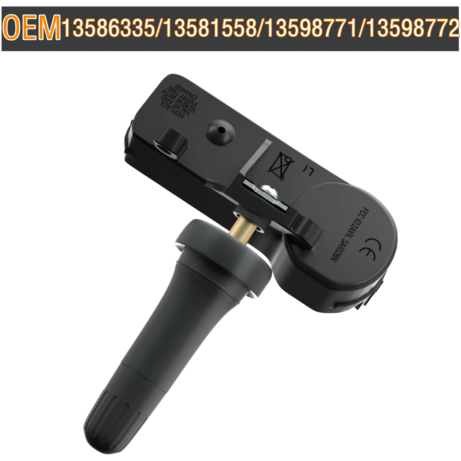 

Датчик TPMS Датчик контроля давления в шинах, совместимый с GMC Cadillac Buick, заменяет 13586335/13581558/13598771/13598772