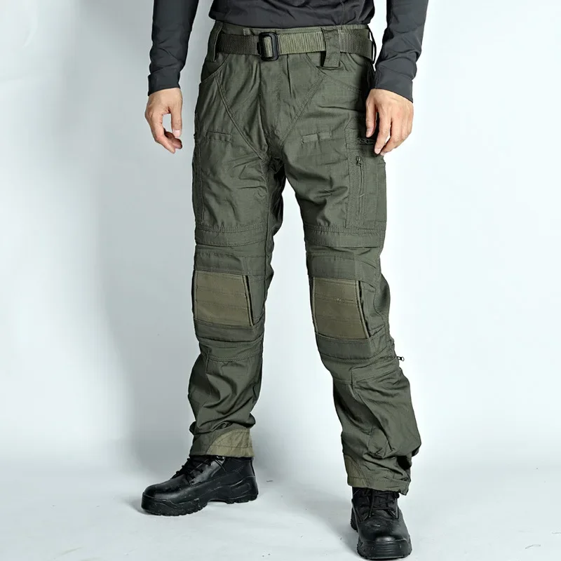 Tactical Casual Pants Mens Waterproof Cargo Trousers Outdoor Multi-Pocket Military Pants Male Hiking Wear-resisting Trousers