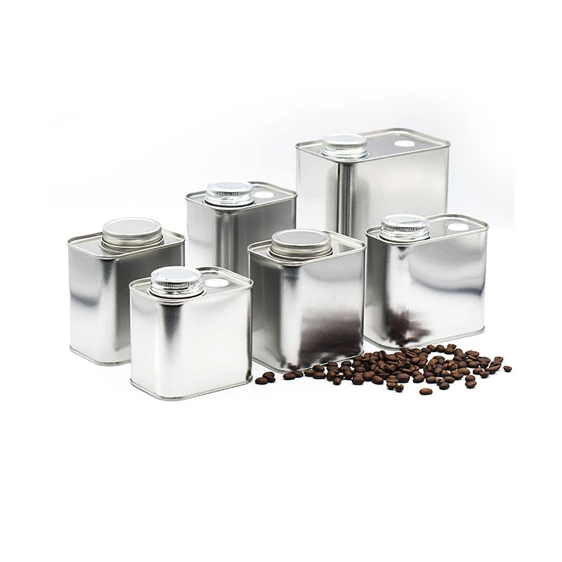 Coffee Bean Airtight Cans Outdoor Camping Tin Box Food-grade Packaging Storage Fresh Breathing Iron Cans