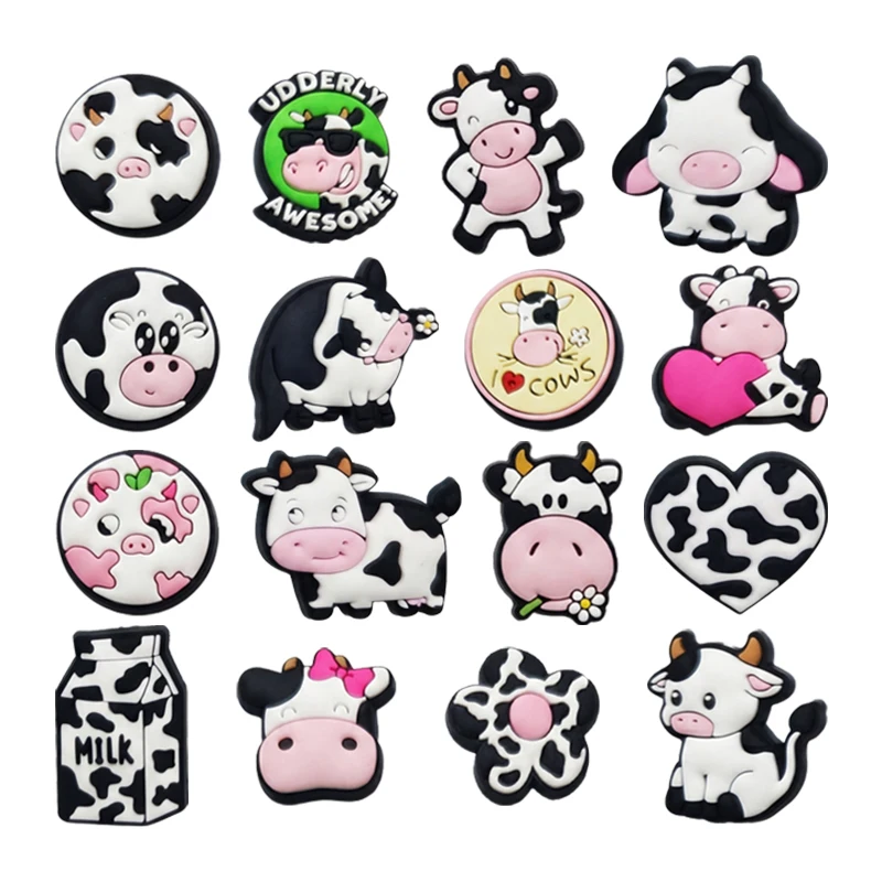 16-100pcs Cattle Series Shoe Charms For Sandals, Shoe Decoration Accessories Shoe Pins Great Gift For Men Women