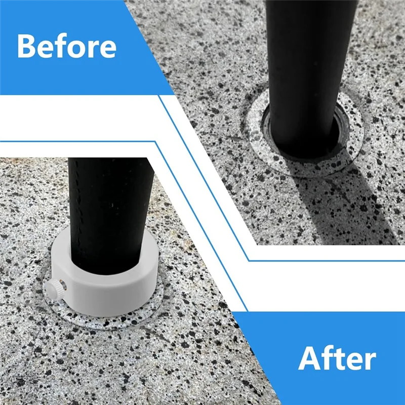 ABVA-Pool مظلة القطب استقرار كم محول صالح 1.5In و1.35In المظلات ثقب حامل إدراج لأكمام حمامات السباحة سطح السفينة باجا