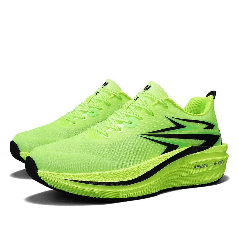 

2025 новые кроссовки на всю длину с карбоновой пластиной для мужчин и женщин, новые студенческие гоночные амортизирующие кроссовки 2025 года для мужской футболки