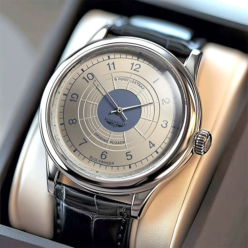 Image of Neue Modische Herren Hochwertige Lederuhr Männer Business Elegante Quarzuhren Studenten Sportarmbanduhren Geschenke Reloj Hombre
