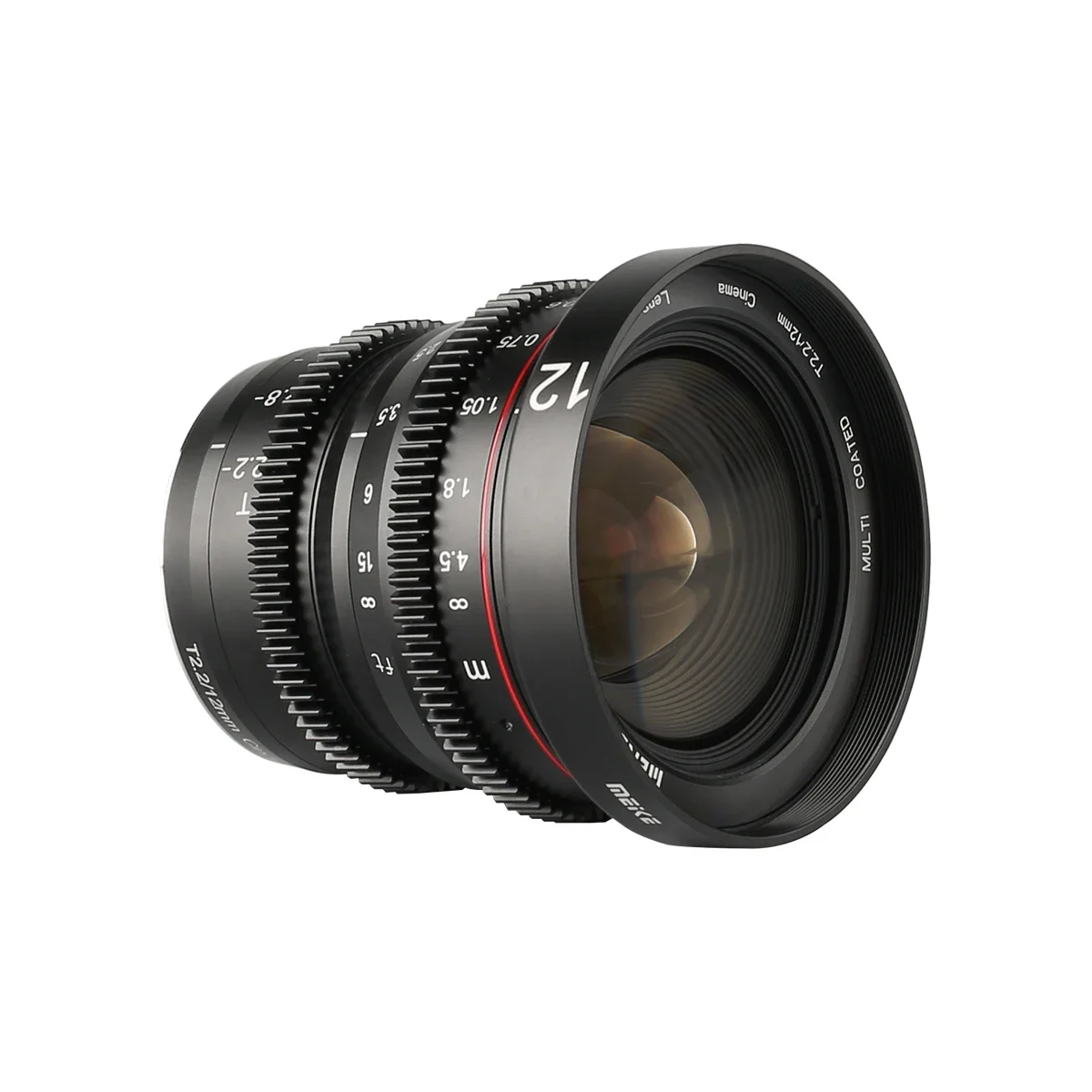 Meike 12MM T2.2 Large Aperture Manual Focus Cine Lens for Micro Four Thirds Mount for Olympus Panasonic Lumix