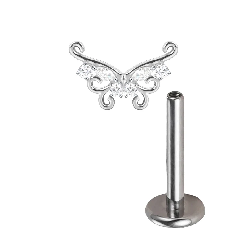 ASTM F136 Titanium Airplane Stud Earrings