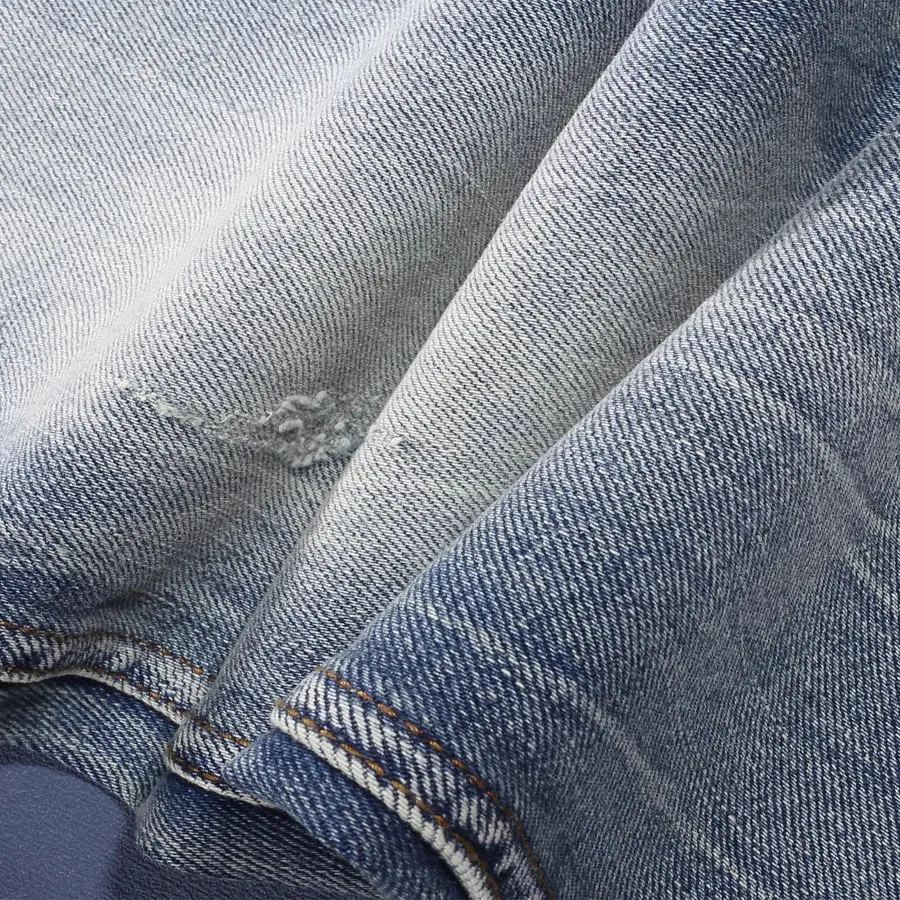 

Y2KFashionable new men's jeans stretch slim fit nostalgic washed light blue jeans designer Italian style pants hombre