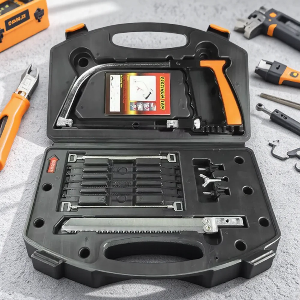 

12Pcs Portable Mini Hand Saw Set 7-in-1 Woodworking Pull Saw for DIY Projects Durable Hardness Hand Tools