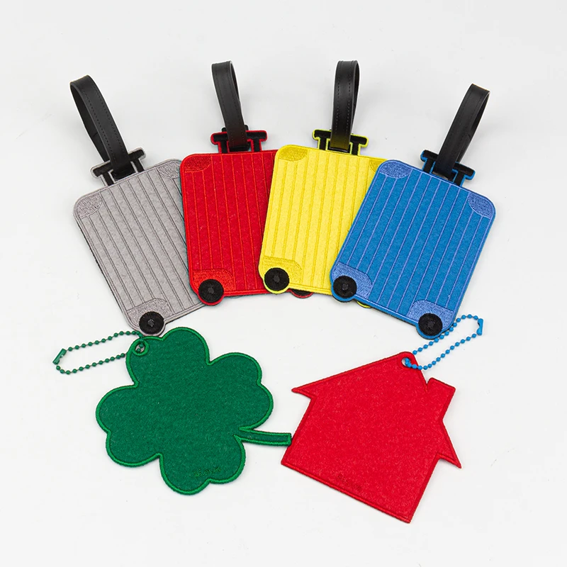 

Felt Cloth Luggage Tags For Women Men Suitcase Backpack Anti-lost Pendant Luggage Label Gift Travel Accessories Bulk Wholesale
