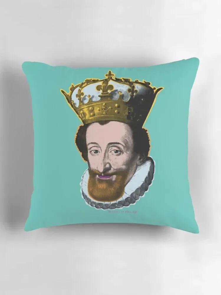 Henri IV-funda de almohada navideña, fundas de almohada para dormir, funda de cojín bordada