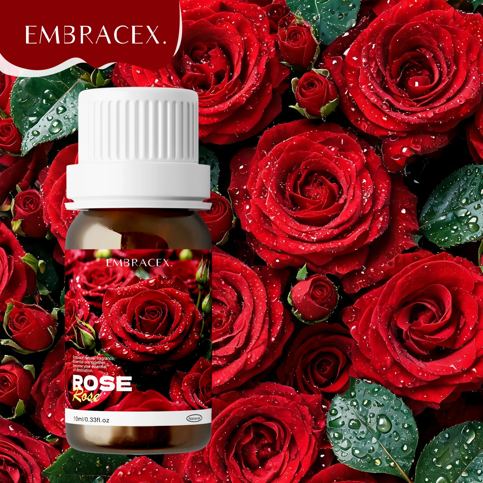 10ml Rose Plant Essential Oil For Diffusers For Candle Making Humidifier Diffuser Gift Pure Plant Essential Oil Gift