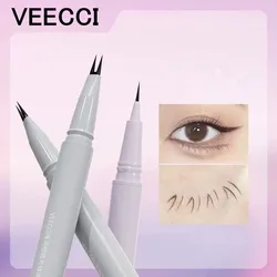 VEECCI Liquid Eyebrow Lower Eyelash Eyeline Aegyo-sal Pencil 2 Forks Multifunctional Pen Waterproof Natural Eyes Beauty Tool
