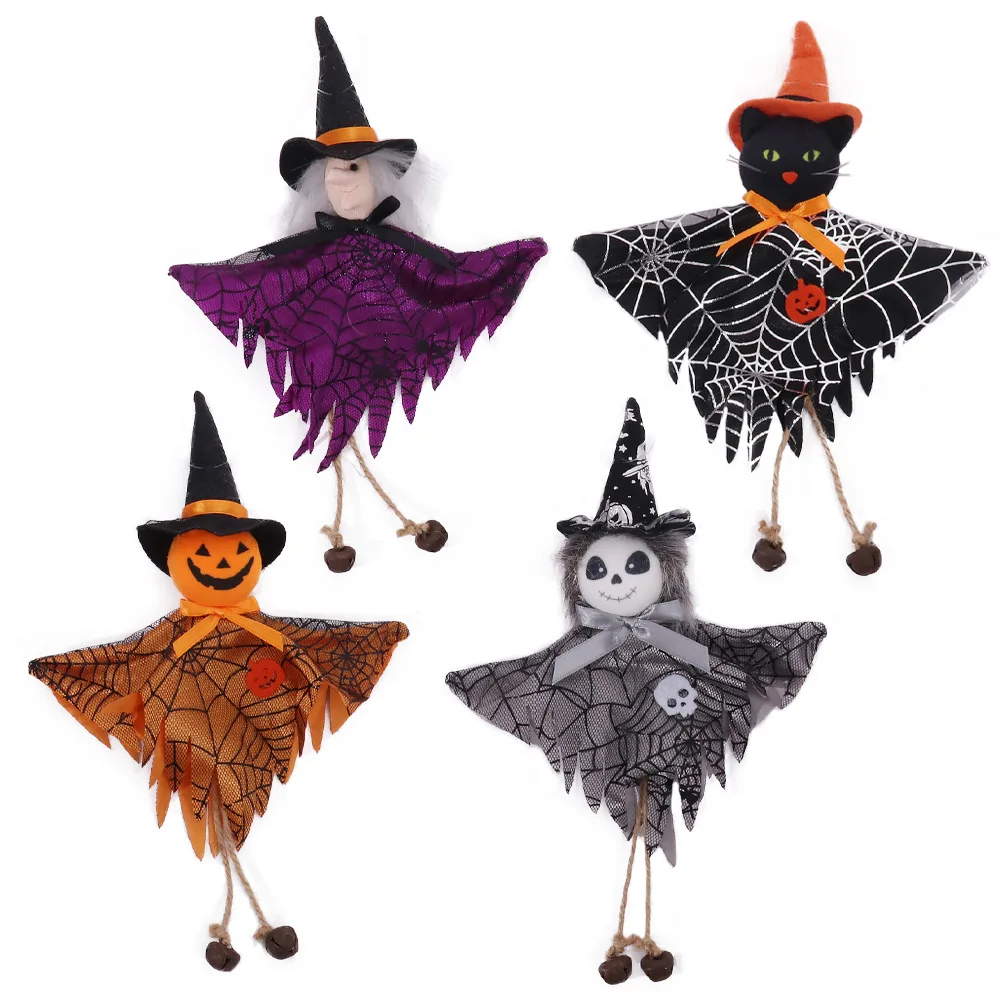 Halloween Decorations Doll Bar Decor Pumpkin Ghost Witch Pendant Scary Halloween Kids Gift Halloween Party Decoration for Home