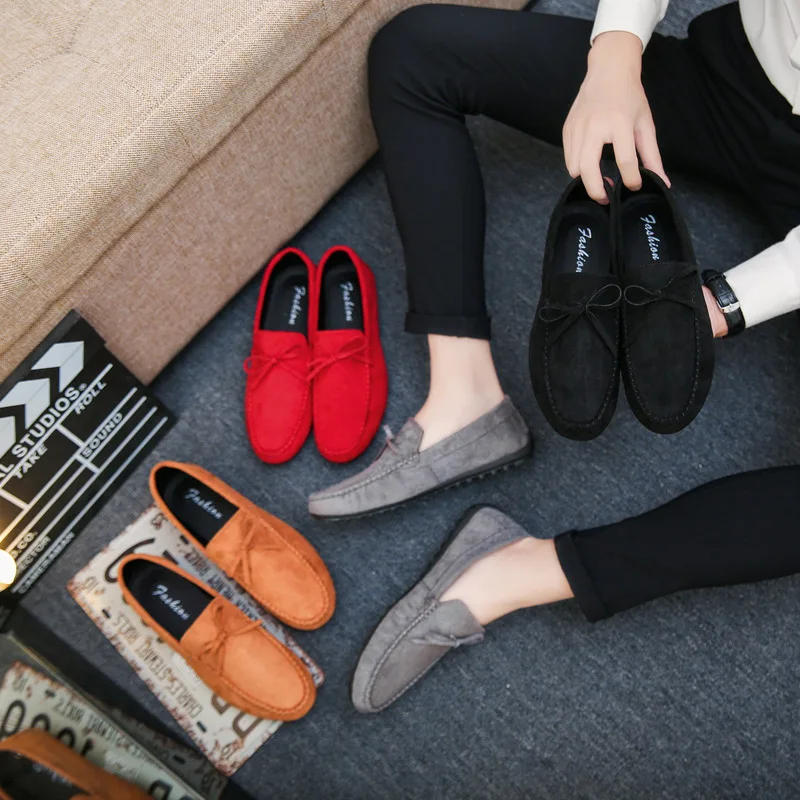 2022ฤดูใบไม้ผลิฤดูร้อนใหม่ Men Loafers รองเท้าสบายๆแบบสบายๆรองเท้าผู้ชาย Breathable Slip-On นุ่มรองเท้าหนังรองเท้าแตะ