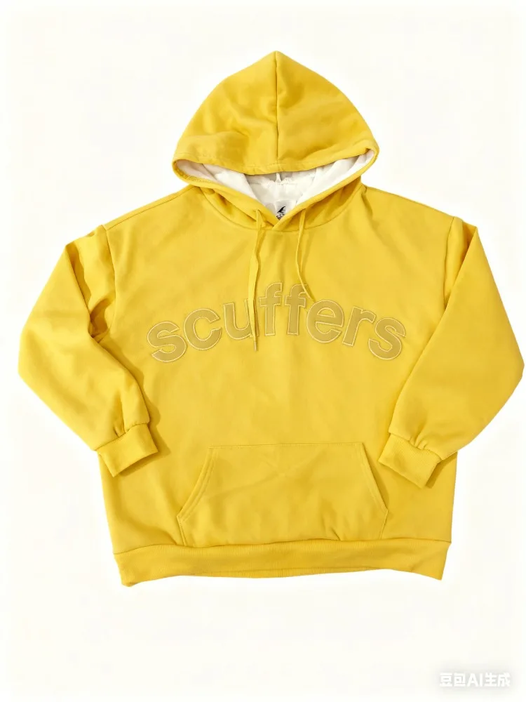 هوتشو الأصفر إلكتروني التطريز المرأة هوديس الجرونج كم طويل الرياضة رجل قمصان سويت شيرت بقلنسوة المتضخم عارضة الشباب الأساسية #4