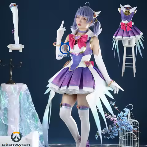 Game Overwatch Magical Girl Cosplay Costume Anime Kamori Kiriko Role Play Cute Lolita Dress for Women Adult Love Live Party Suit