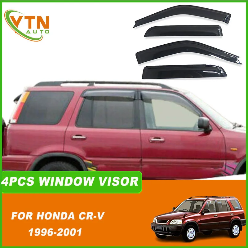 

Дефлекторы окон (ветровики) для Honda CRV CR-V 1996-2001 годов, защита от солнца и дождя