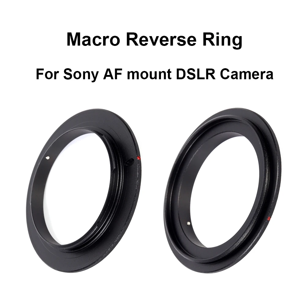 

Для Sony AF mount Macro Reverse Adapter Ring 49 /52 /55 /58 /62 /67 /72 /77 мм для Sony AF / Minolta MA mount DSLR Camera