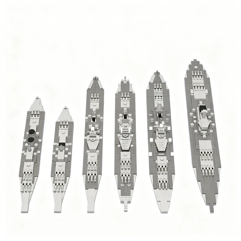 2017pcs MOC 1 Scale US Fast Battleships Boat Model Building Blocks Architecture Idea Toy Education Christmas Gift Brick Kids