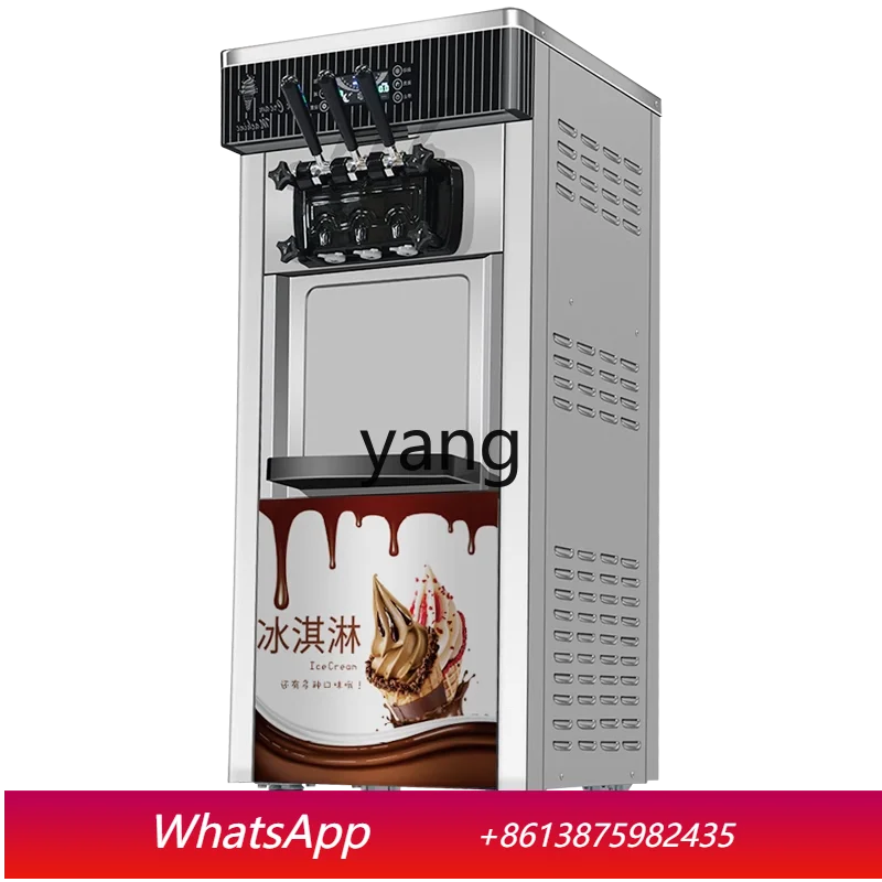 

ClX commercial fully automatic three-color ice cream cone machine desktop vertical sundae ice cream machine