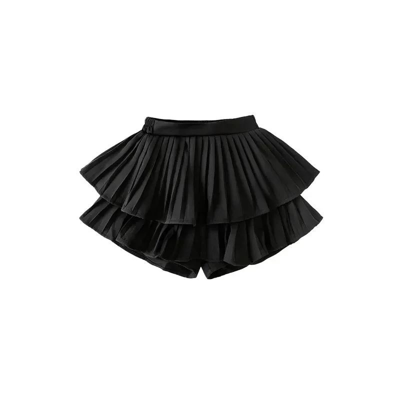 Abbigliamento Hip Hop per ragazze Nappe nere Top Gonna torta streetwear per abiti da ballo per bambini